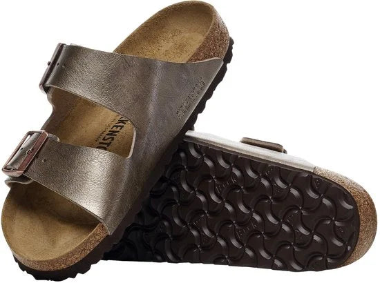 Birkenstock -Dames - brons - slippers & muiltjes - maat 40