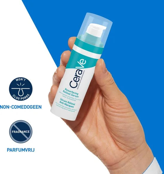 CeraVe Anti-Onzuiverheden Retinol Serum - tegen Vlekjes en Restlittekens - voor een Onzuivere Huid met Neiging tot Acne - 30ml