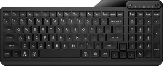 HP 475 - Toetsenbord - Dual-mode - draadloos - 2.4 GHz, Bluetooth 5.3 - Zwart