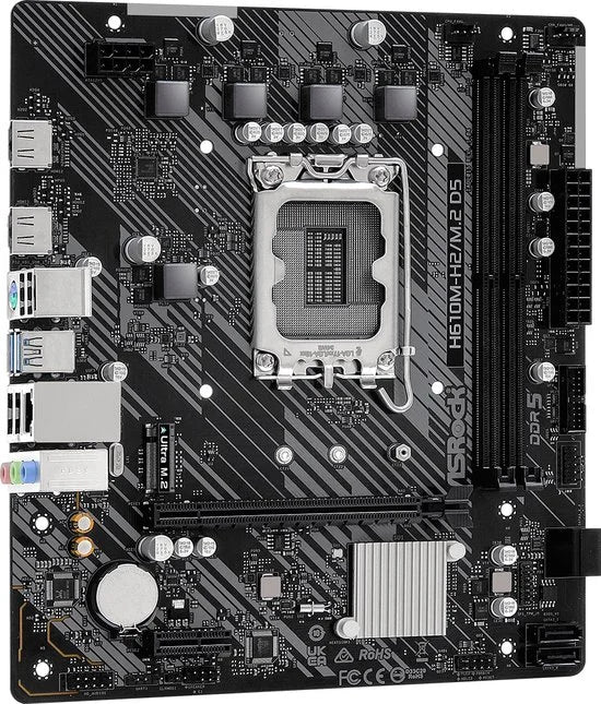 Asrock H610M-H2/M.2 D5 Intel H610 LGA 1700 micro ATX