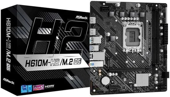 Asrock H610M-H2/M.2 D5 Intel H610 LGA 1700 micro ATX