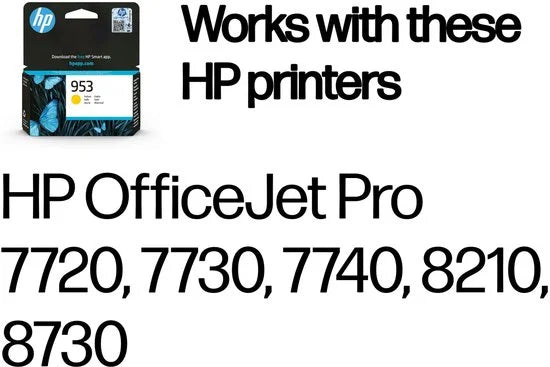HP 953 - Inktcartridge / Geel