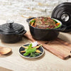 Silvercrest Gietijzeren Braadpan - Inhoud: ca. 2,8 L - Temperatuurbestendig: tot 240 °C - Zwart - Ideaal voor sappig bakken, braden, stoven en smoren