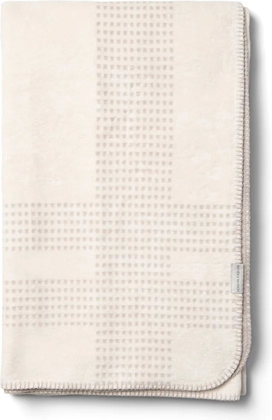 Riviera Maison Plaid Beige - Marino Deken - Katoen - (LxB) 180x150