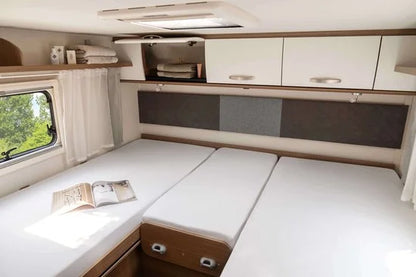 Travel Textiles Jersey Hoeslakens - Hoeslaken - Voor Caravans en Campers - Lengtebedden - Premium Lakens - Reisbenodigdheden - 100% Katoen - 3 Stuks