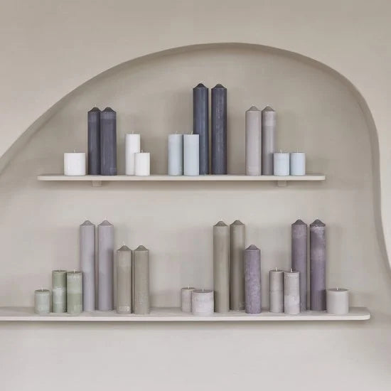 Riviera Maison decoratieve kaars, stompkaars 7x18, decoratie, woonaccessoires - Pillar Candle ECO - Wit - stearine