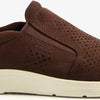 ECCO Irving leren heren instappers - Bruin - Maat 47 - Uitneembare zool