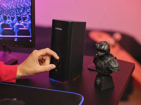 Trust GXT 612 Cetic - 2.0 PC Speakers met Bluetooth - 3.5mm aansluiting - RGB verlichting - Zwart