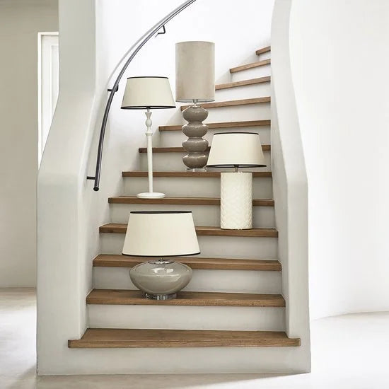 Riviera Maison Tafellamp, Lampenvoet groot, Decoratie lamp - RM Alberdina Table Lamp - Wit - Kunststeen