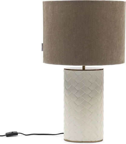 Riviera Maison Tafellamp, Lampenvoet groot, Decoratie lamp - RM Alberdina Table Lamp - Wit - Kunststeen