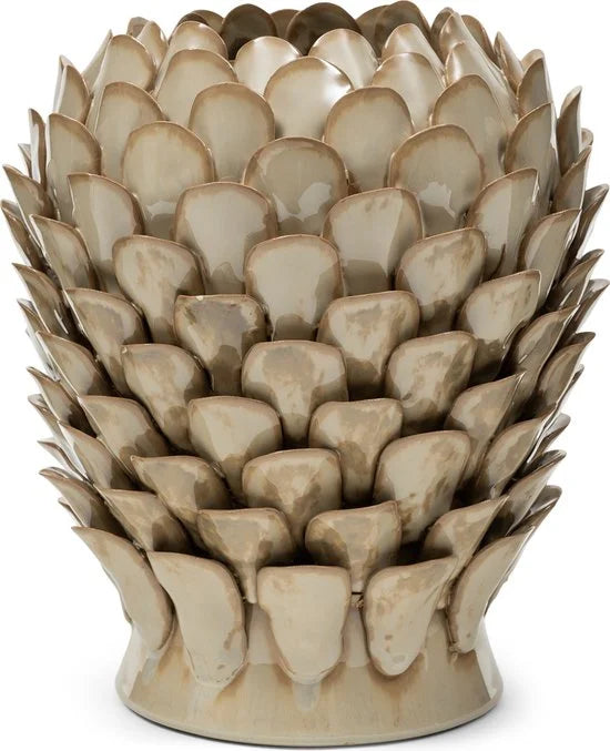 Riviera Maison Vaas Groen - Artichoke Bloemenvaas - Keramiek - (ØxH) 23.5x27