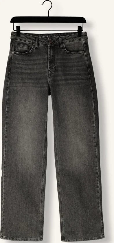 My Essential Wardrobe 35 The Louis 139 High Wide Y Jeans Dames - Broek - Donkergrijs - Maat 32/32