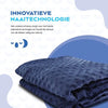 Universele 4 Seizoenen HOES Verzwaringsdeken - 150 x 200cm - Bamboe & Minky Dot - Weighted Blanket Cover - Duvet Deken - Dekbedovertrek