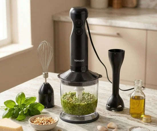 Tomado TSB3501B - Staafmixer set - Hand blender - Hakmolen - Garde - 350W - 2 snelheden - Zwart