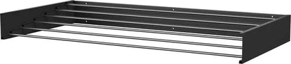 Wasophoogte® Wanddroogrek - Wandmontage Droogrek - Inklapbaar Droogrek - Muurdroogrek - Wasrek hangend - 100cm - 6m Drooglengte - Zwart