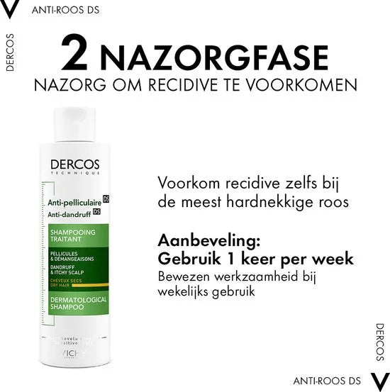 Vichy Dercos Technique Anti-Roos DS Shampoo - Droog Haar - Seleniumdisulfide en Salicylzuur - 200ml