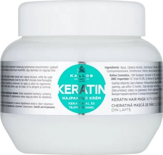 Herstellend Haar Masker Kallos Cosmetics Keratin (275 ml)