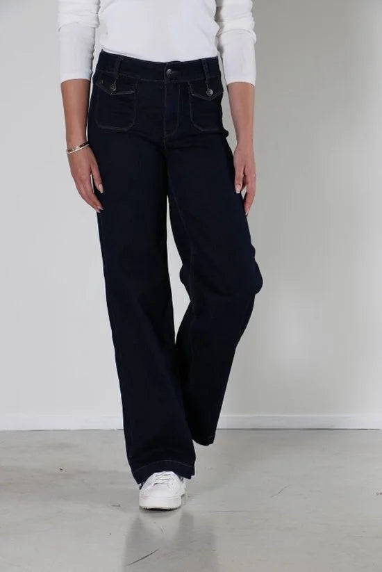 New Star broek Neva - wijd model - dark used - maat 29/32