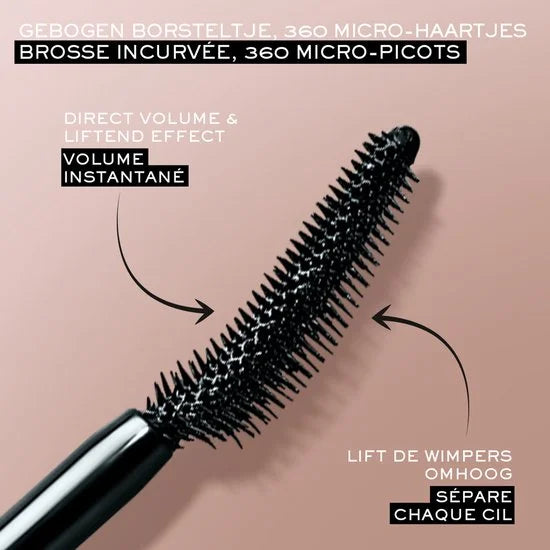 Lash Idôle Mascara - Volumegevend zonder klonten voor 'False-Lash' effect - 001 Black - 24 uur langhoudend