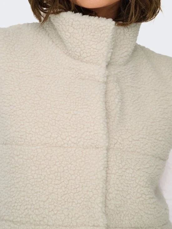 Only Sandra Teddy Bodywarmer Dames - Maat L