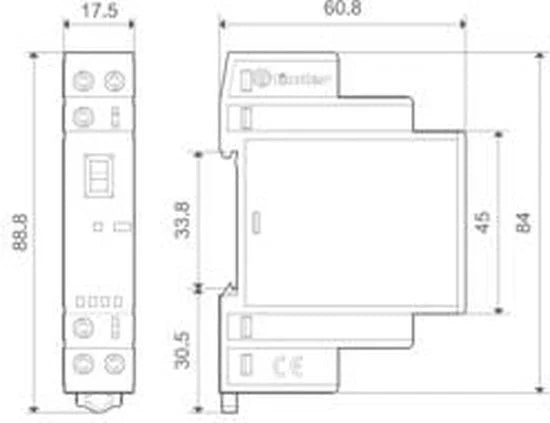 Finder 22.32.0.024.4440 Contactor 2x NC 24 V/DC, 24 V/AC 25 A 1 stuk(s)