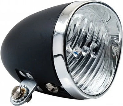 Koplamp Nostalgie led zwart incl.batteri