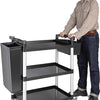 Serveerwagen - Wit - H 95 x 82.5 x 41.2 CM - Vogue - CF101