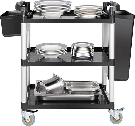 Serveerwagen - Wit - H 95 x 82.5 x 41.2 CM - Vogue - CF101