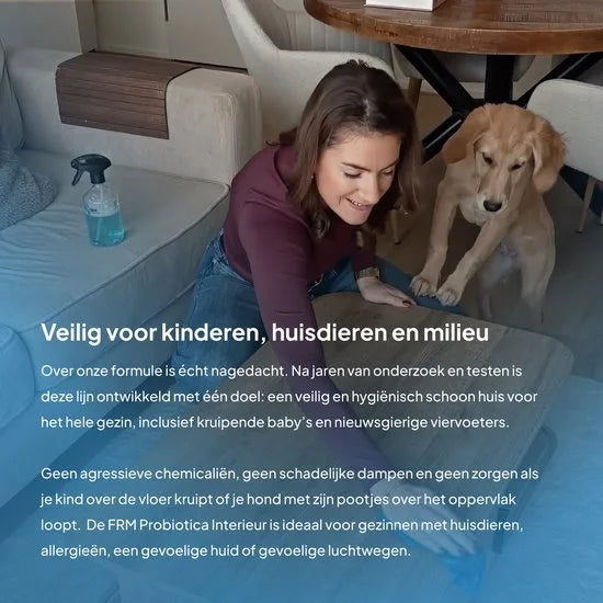 FRM Probiotica Interieurreiniger - Natuurlijk, Veilig & Krachtig - Werkt 7 dagen door - Voor meubels, Aanrecht, Keuken & Meer