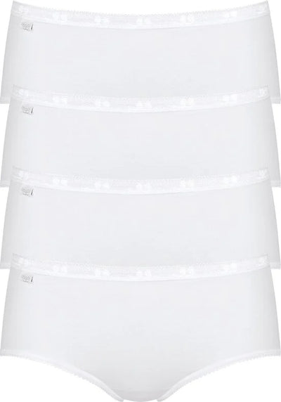 sloggi Basic+ Dames Midi slip - 4-pack - Wit - Maat 42