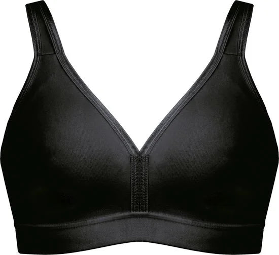Naturana - Katoenen soft bh - 86021 - Zwart - 85D