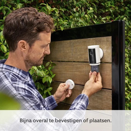 Ring Outdoor Camera Plus - batterij - zwart - buitencamera - 2k