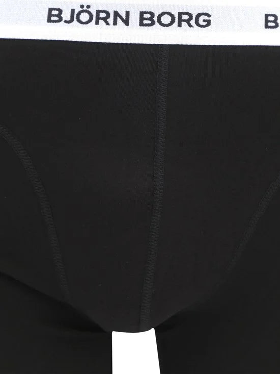 Björn Borg Cotton Stretch Boxershort Heren - Zwart/Wit/Zwart - 5 stuks - Heren onderbroeken - Boxer - Maat XL