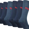 Levi's Sokken - Denim - maat Schoenmaat 39/Schoenmaat 40/Schoenmaat 41/Schoenmaat 42 (39-42) - Heren Volwassenen - Katoen/elastaan- 701226532-001-39-