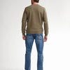 Petrol Industries - Heren Casual Trui - Round Neck - Regular Fit - 65% katoen / 35% polyester - Lichtgewicht & ademend - Groen - Maat L