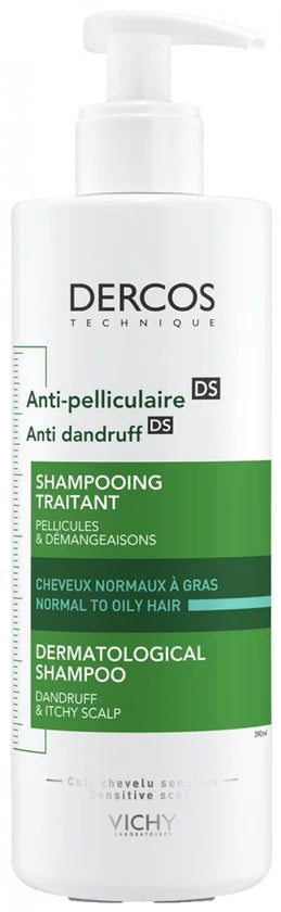 Vichy Dercos Technique Anti-Roos DS Shampoo - Normaal tot Vet haar - 390ml