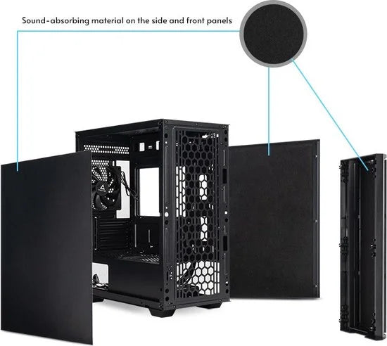 Chieftec AZ-01B-OP computerbehuizing Mini Tower Zwart