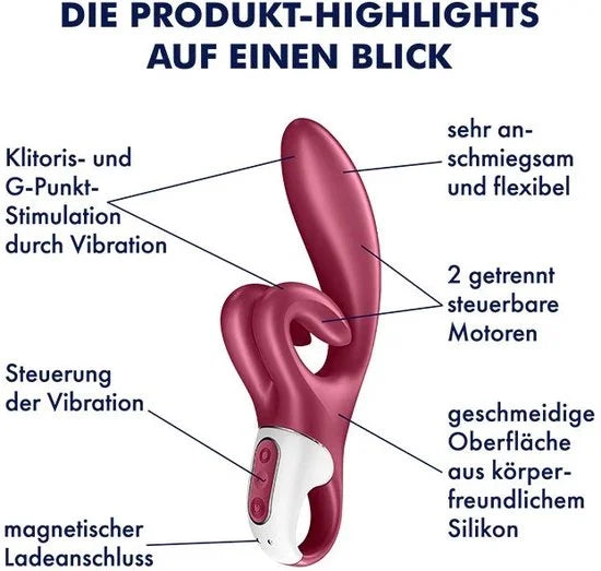 Satisfyer 'Touch Me', 22 cm, 3 motoren, flexibele, ergonomische clitorisstimulator