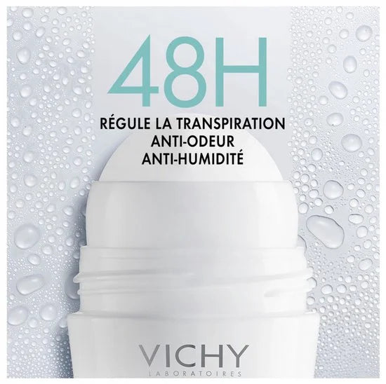 Vichy Deodorant Intense Transpiratie roller 48 uur 50ml gevoelige huid
