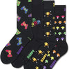Happy Socks - Volwassen Uniseks 4-Pack Gamer Snacks Sokken Cadeauset / Maat 36-40