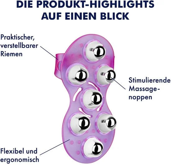 Massage Handschoen EIS | Massage Accessoires voor Paren | Erotische Ontspanning en Erotisch Wellness met Roestvrij Stalen Ballen | Spierontspanning v
