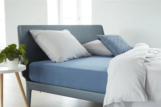 Beddinghouse - Jersey - Split-topper - Hoeslaken - 180x220 cm - Blauw