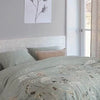 Ariadne at Home Flowers - Dekbedovertrek - Eenpersoons - 140x200/220 cm - Flanel - Green