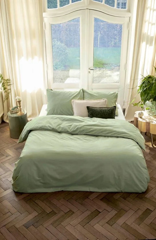 Walra Dekbedovertrek Sweet Softy - 240x220 - 100% Katoen - Groen