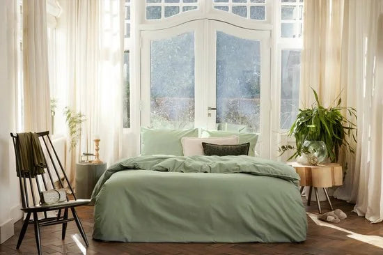 Walra Dekbedovertrek Sweet Softy - 240x220 - 100% Katoen - Groen