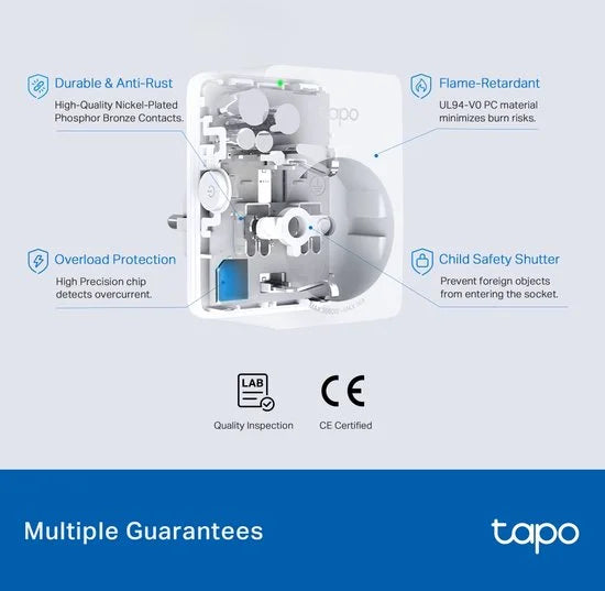 TP-Link Tapo P110M - Mini Slimme Stekker -Matter-gecertificeerd - Wifi Stopcontact - Energiebewaking