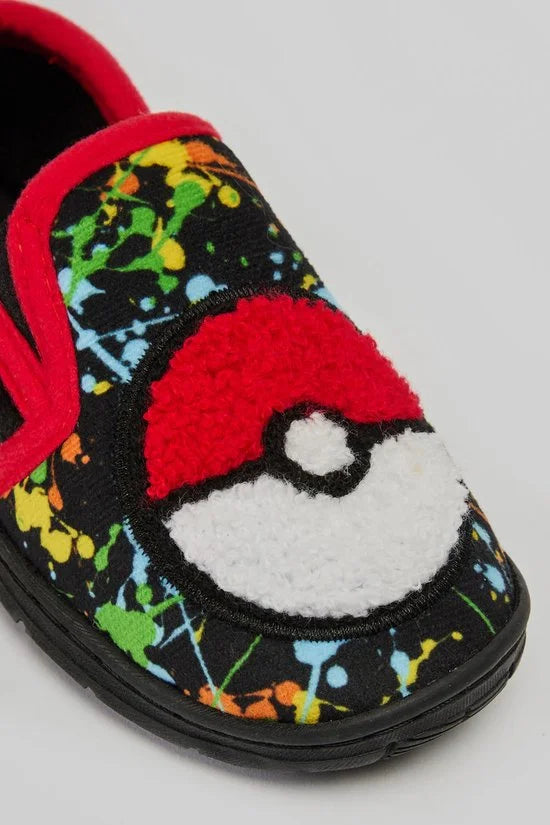 Pokémon Sloffen Jongens – Pantoffels Meisjes – Pokéball Design – Maat 27 t/m 36 – Antislip Zool – Warm & Zacht
