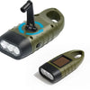 FlinQ Opwindbare Zaklamp - LED Knijpkat met Dynamo Opwindbaar - Oplaadbare Batterij door Handmatig Opwinden - Waterdichte Noodverlichting voor een No