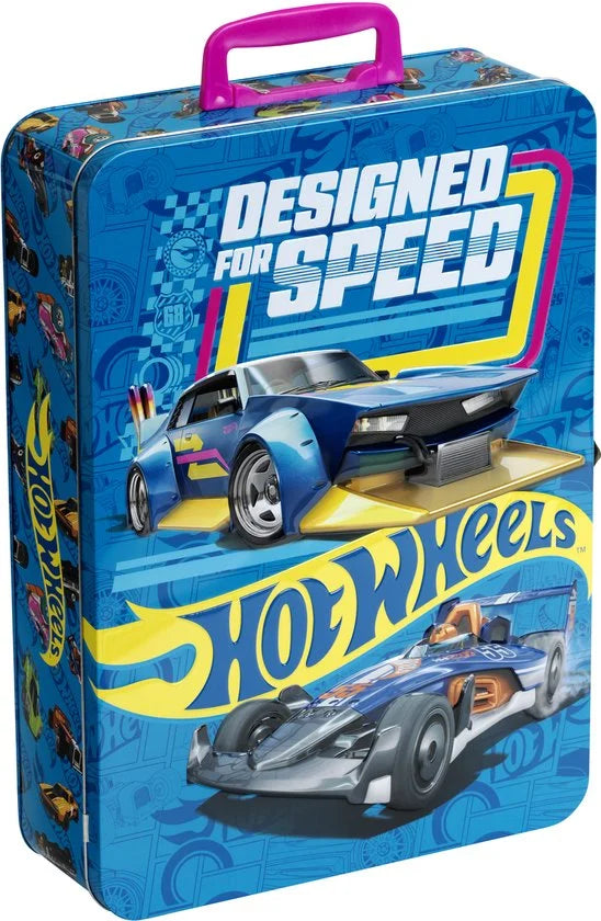 Klein Toys Hot Wheels verzamelkoffer - geschikt voor max. 50 auto's - 26x8,5x37,5 cm - blauw