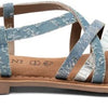 Lazamani - Zuri Dames Sandalen Denim - Maat 38